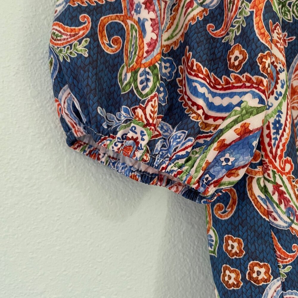 Fun multi color Size Medium blouse - Picture 3 of 5